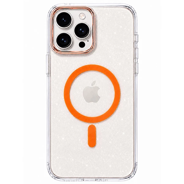 کاور مدل شفاف اکلیلی طرح مگ سیف مناسب برای گوشی موبایل اپل Iphone 16 Promax