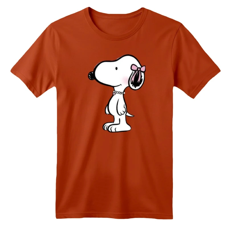 تی شرت آستین کوتاه بچگانه مدل اسنوپی پاپیون