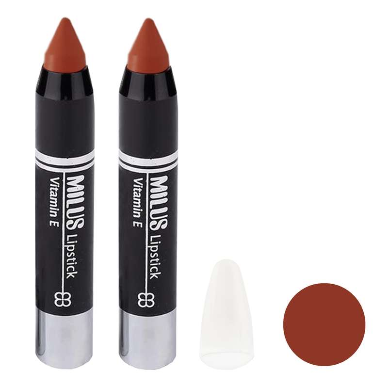 رژ لب مدادی میلوس شماره 36 مجموعه 2 عددی