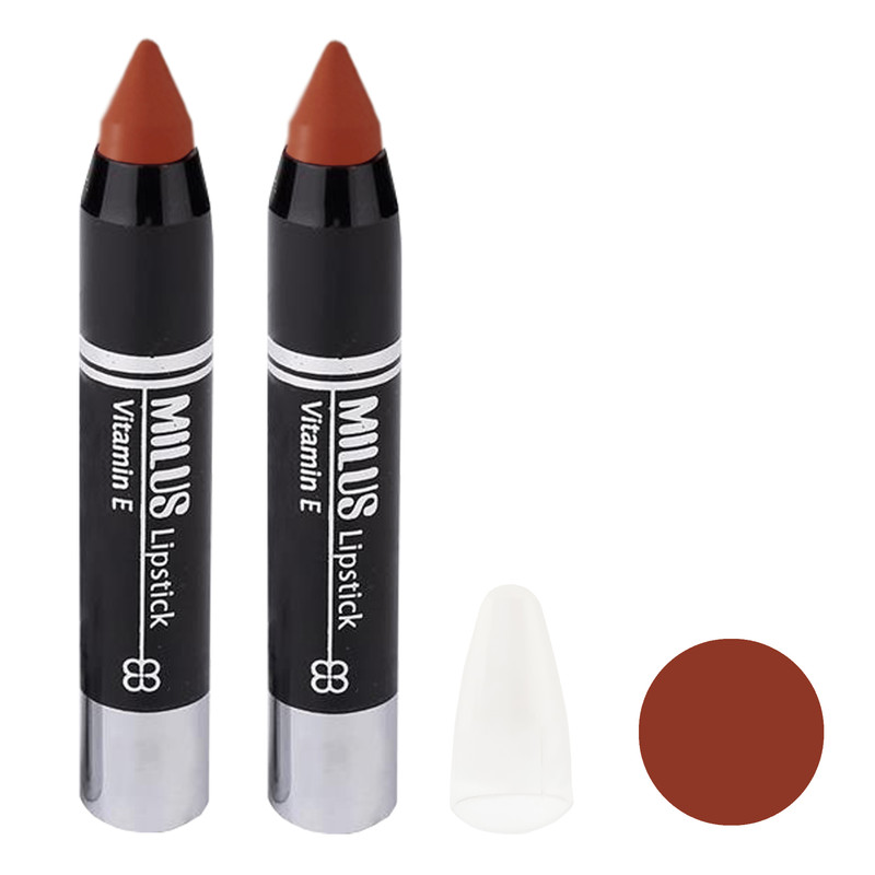 رژ لب مدادی میلوس شماره 36 مجموعه 2 عددی