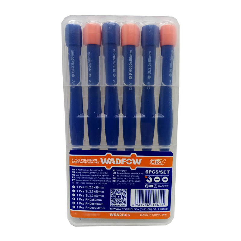 پیچ گوشتی موبایلی وادفو مدل WSS2B06 مجموعه 6 عددی