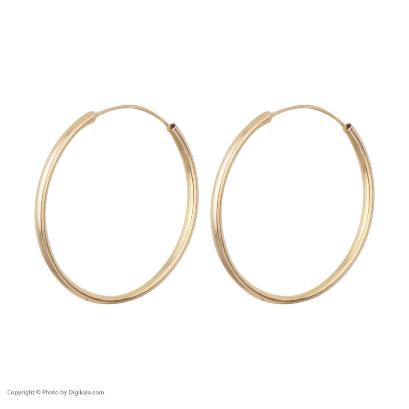 گوشواره طلا 18 عیار زنانه مایا ماهک مدل ME0872 طرح حلقه ای