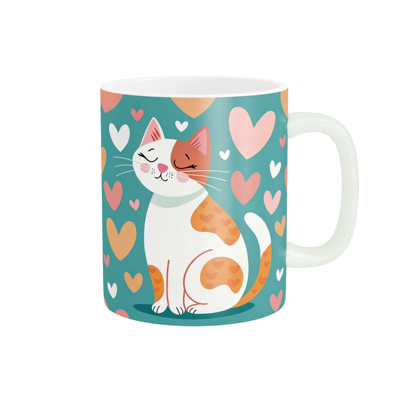 ماگ پاد آفرین طرح گربه ناز کد 2152