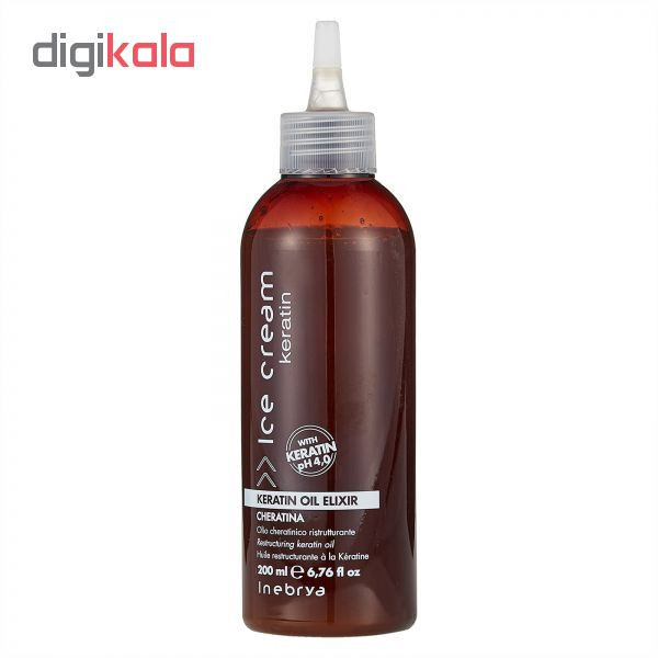 روغن موی آیس کریم سری Keratin حجم 200 میلی لیتر