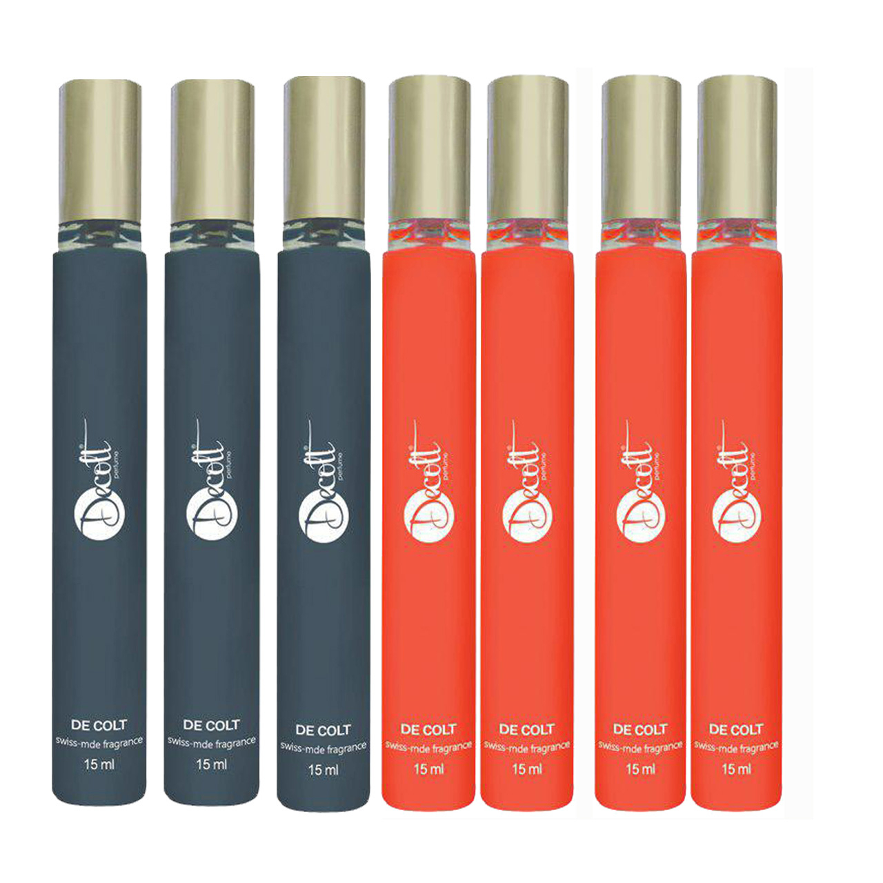 عطر جیبی مردانه دکلت مدل 66 حجم 15 میلی لیتر مجموعه 7 عددی
