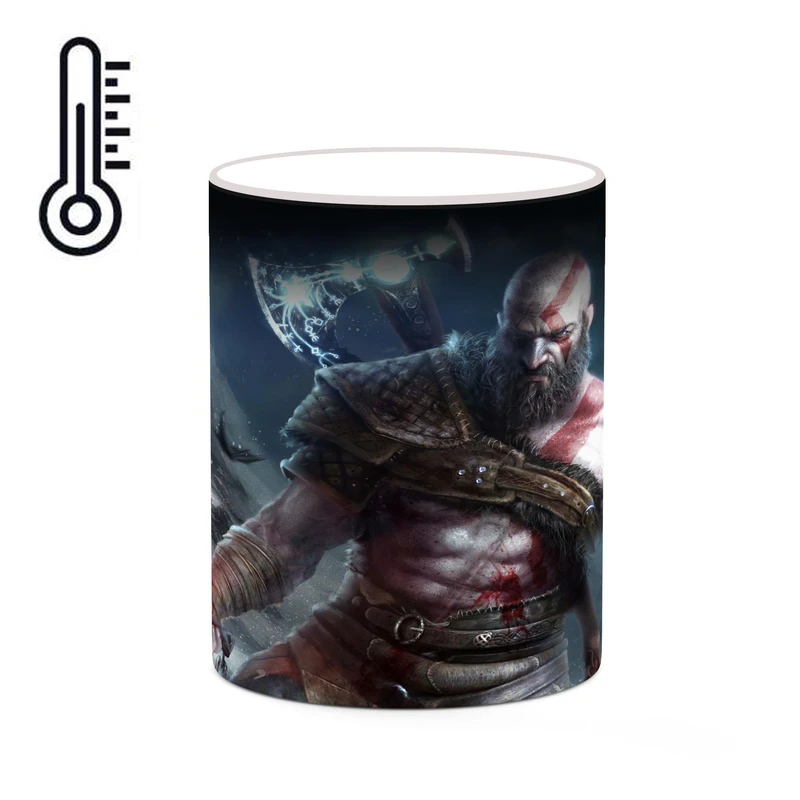 ماگ حرارتی کاکتی طرح گاد آف وار God Of War مدل mgh40703