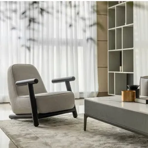 مبل راحتی تک نفره نوین چوب سورن مدل Mari