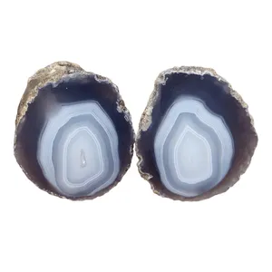 سنگ راف عقیق مدل پولیش کد RS1275 مجموعه 2 عددی 