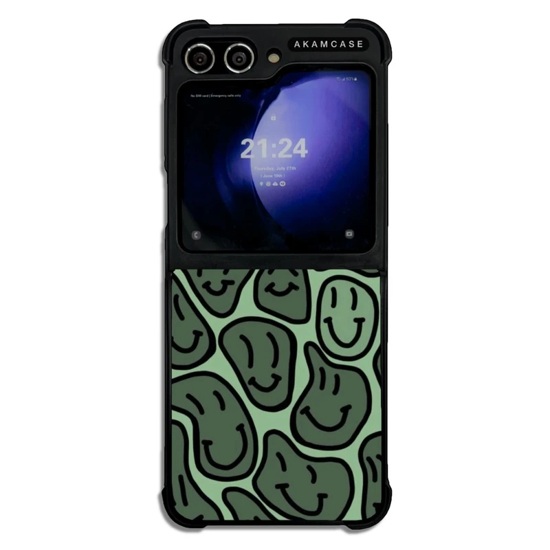 کاور آکام مدل AMCWSGZFLIP5-HAPPY FACE3 مناسب برای گوشی موبایل سامسونگ Galaxy Z Flip 5