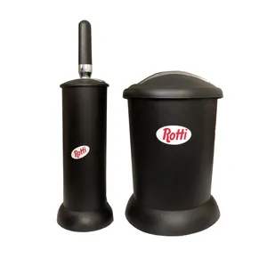 ست سطل زباله و فرچه روتی مدل اورانوس کد R-BL1