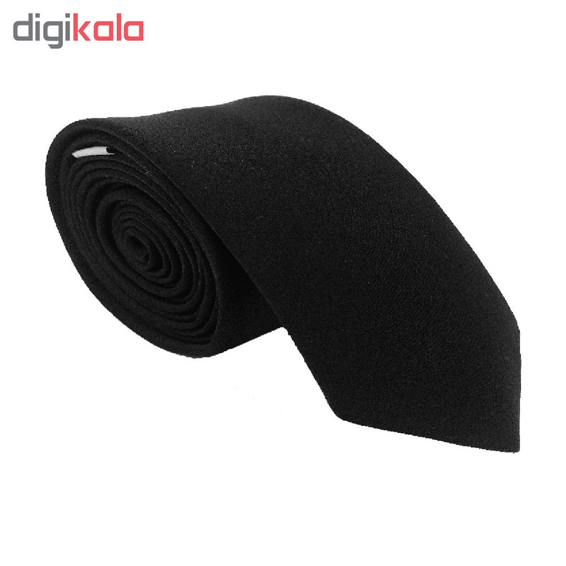 ست کراوات پاپیون و دستمال جیب هکس ایران مدل SET-SM BLK