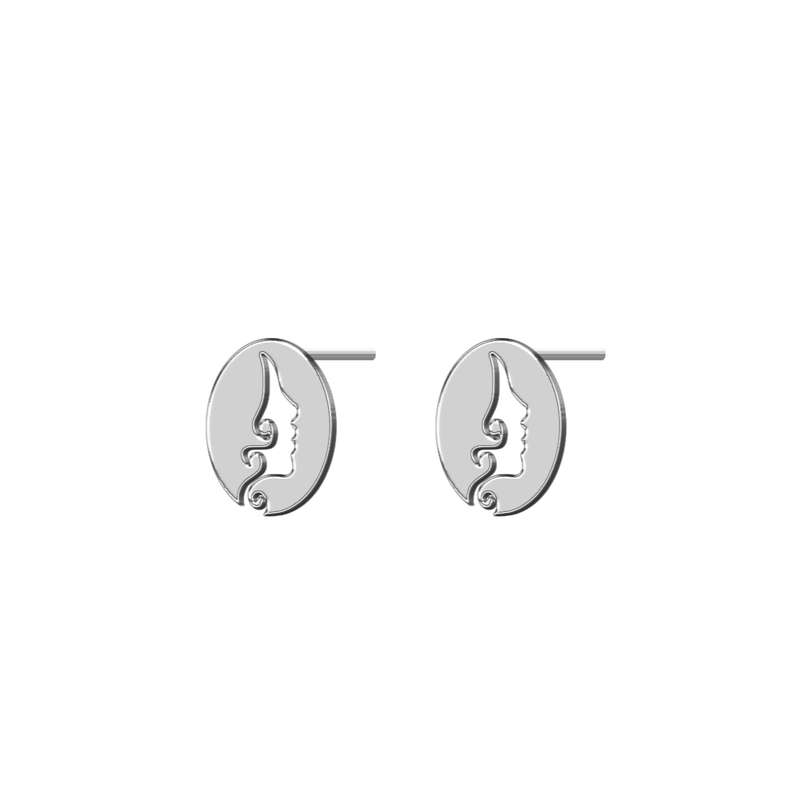 گوشواره نقره ترمه 1 طرح رخ کد E221