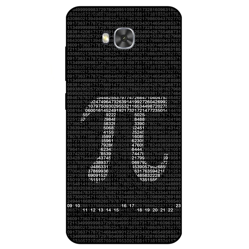 کاور مگافون طرح عدد پی مدل 7240 مناسب برای گوشی موبایل ایسوس Zenfone 4 Selfie Pro / ZD552KL