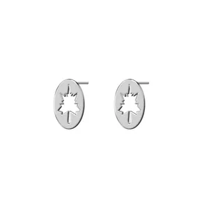 گوشواره نقره ترمه 1 طرح برگ کد E228