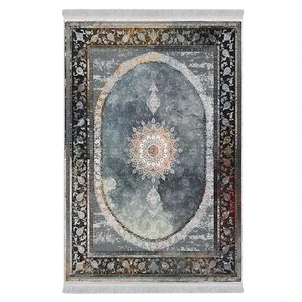 فرش پارچه‌ای دفه مدل فرشینه طرح مدرن کد 12