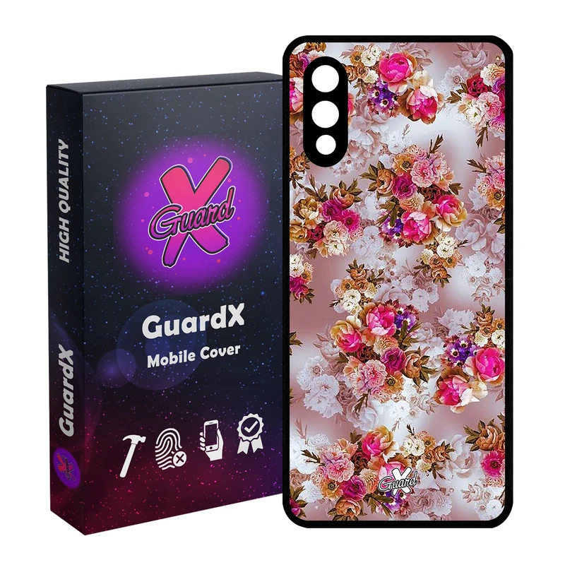 کاور گارد ایکس طرح گل مدل Glass10333 مناسب برای گوشی موبایل سامسونگ Galaxy A02 / M02