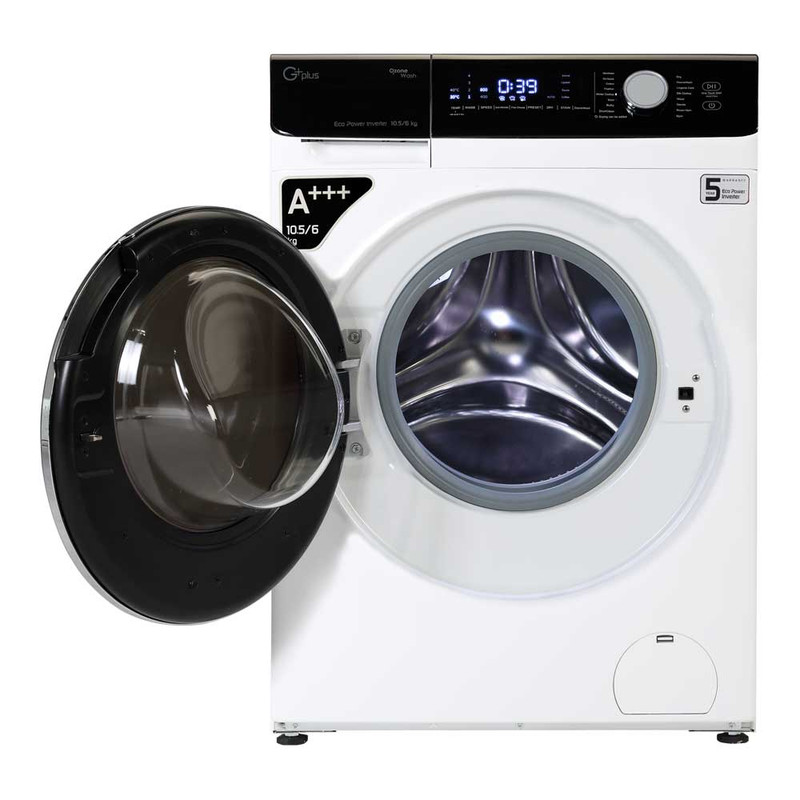 ماشین لباسشویی جی پلاس مدل GWM-M105W ظرفیت 10.5 کیلوگرم