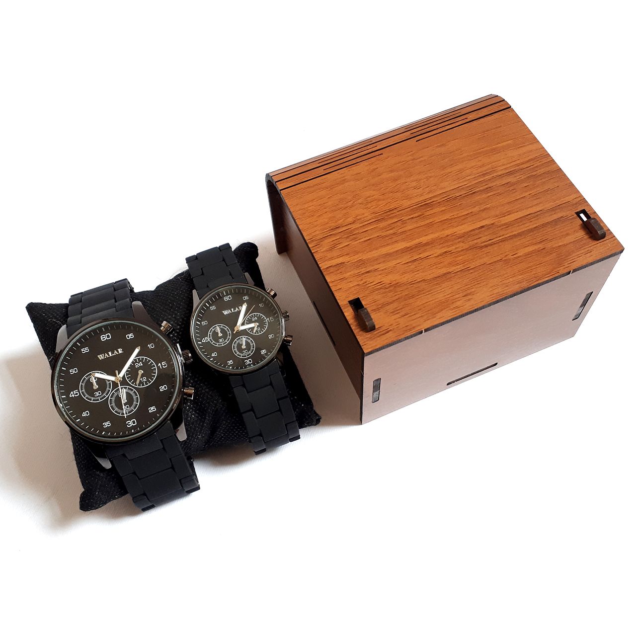 ست ساعت مچی عقربه ای زنانه و مردانه والار مدل WG02108 - - 5