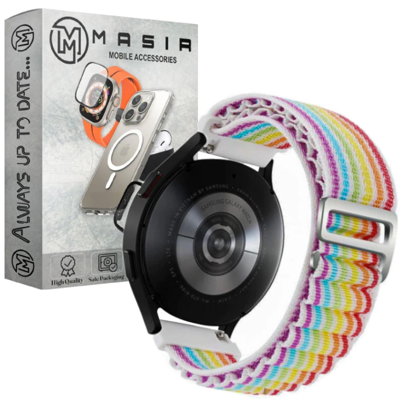 بند مسیر مدل 7Color Alpine Loop مناسب برای ساعت هوشمند شیائومی Mi Watch XMWTCL02