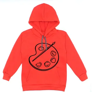 هودی دخترانه مدل پالت رنگ A104 رنگ قرمز