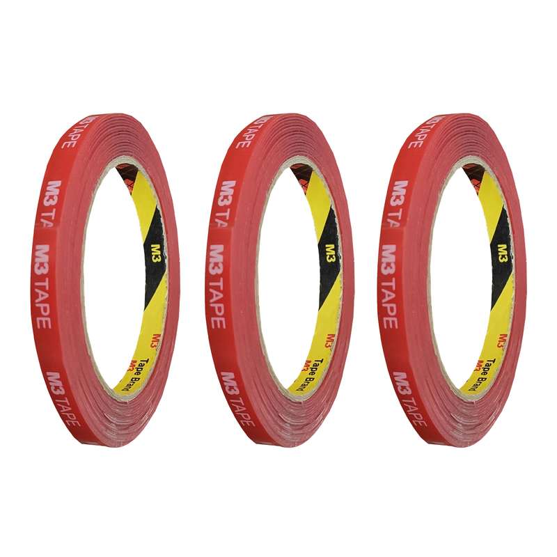 ‌چسب دوطرفه تری ام مدل 02 عرض 1 سانتی متر بسته 3 عددی