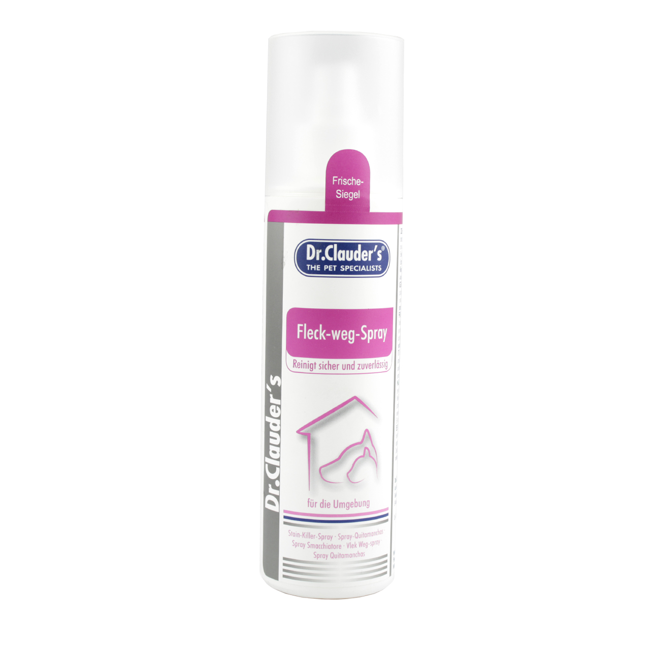 اسپری پاک کننده و لکه بر سگ و گربه دکتر کلادرز مدل Fleck Weg Spray مقدار 175 میلی لیتر