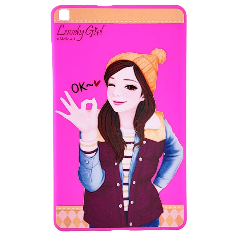 کاور مدل دختر کد 1 مناسب برای تبلت سامسونگ Galaxy Tab A 8.0 2019 LTE SM-T290 / T295