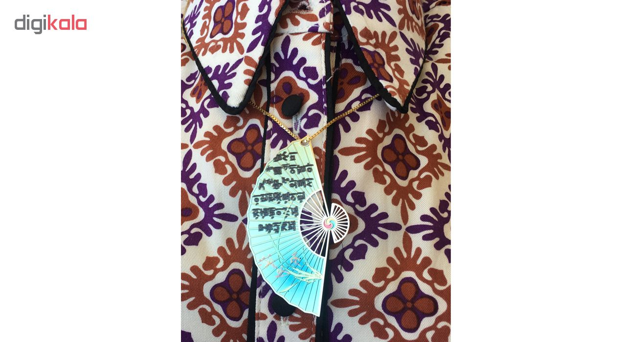 گردنبند طرح بادبزن کد KR5