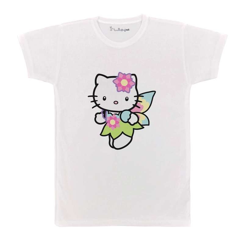 تی شرت بچگانه پرمانه طرح Kitty کد pmt.2404