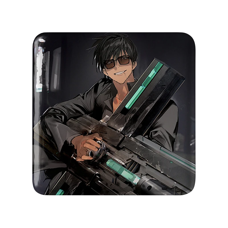 پیکسل خندالو طرح نیکولاس انیمه تریگان (Trigun) مدل مربعی کد 36218