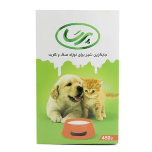 شیر خشک سگ و گربه پرسا وزن 450 گرم