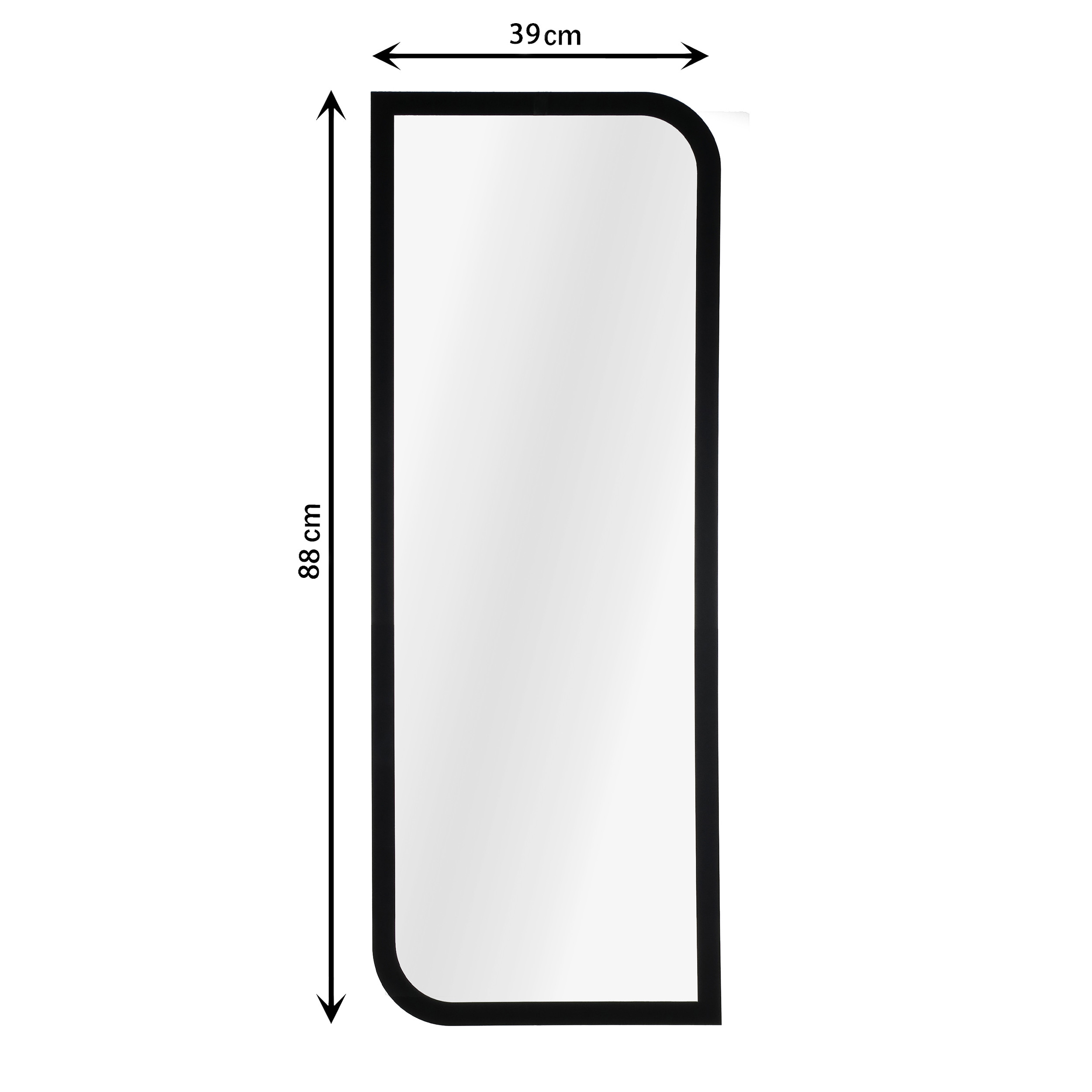 آینه سرویس بهداشتی الف مدل نیم قد بینا