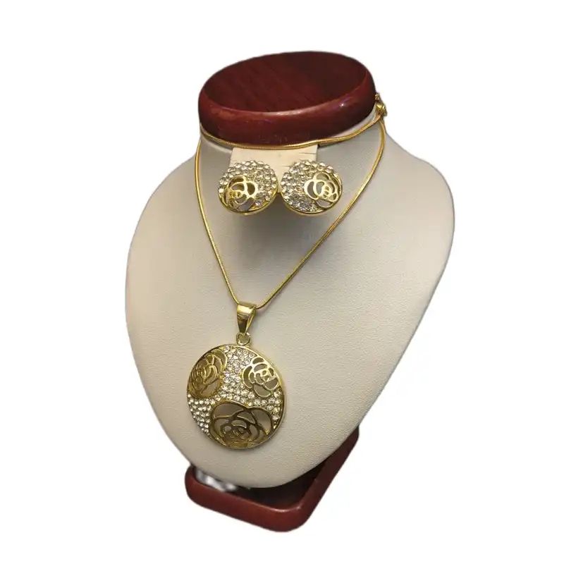 نیم ست زنانه مدل سکه ای طرح گل