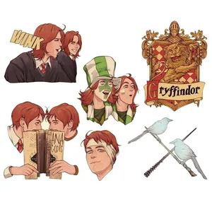 استیکر مدل هری پاتر طرح فرد و جرج مجموعه 6 عددی