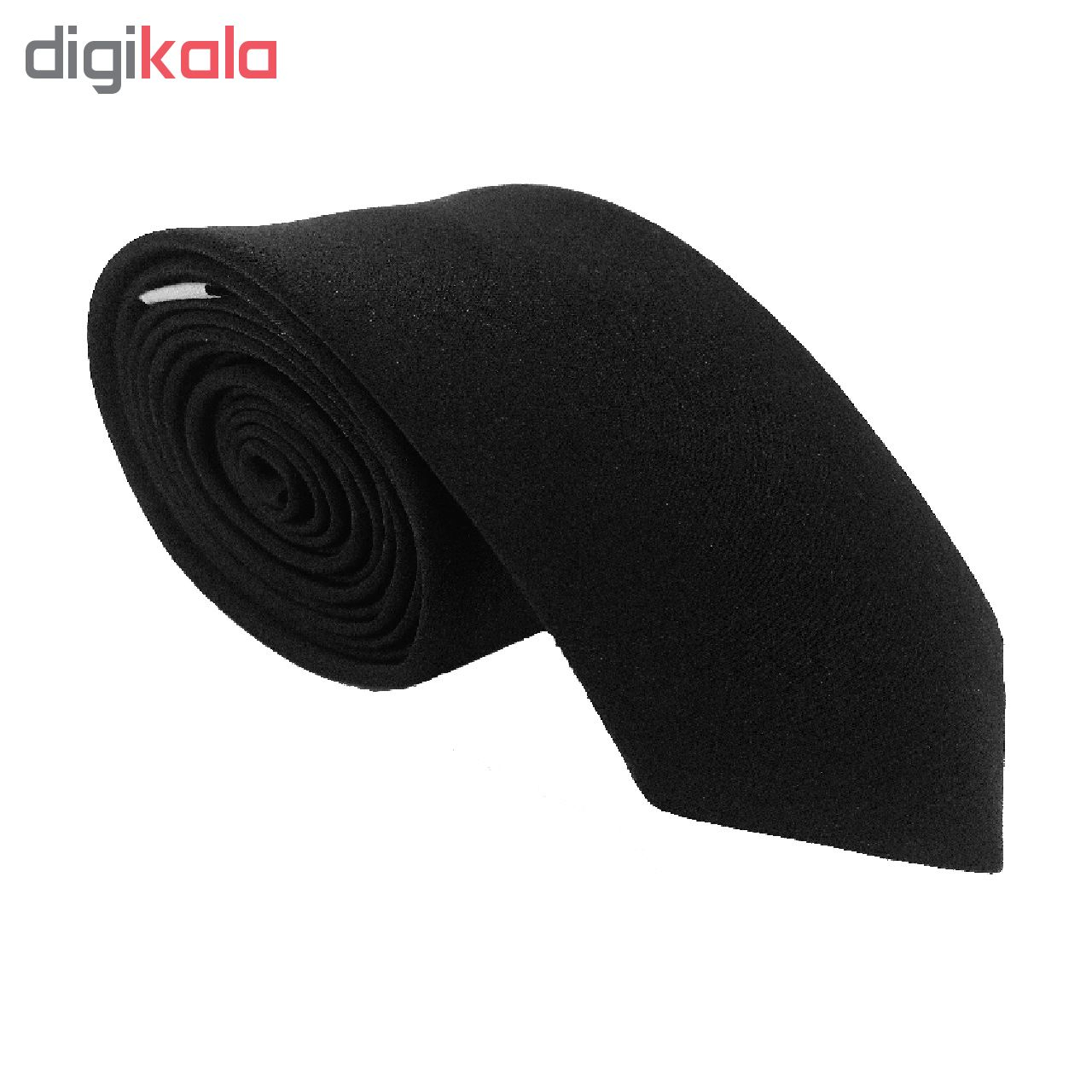 ست کراوات و  دستمال جیب هکس ایران مدل SET-SM BLK
