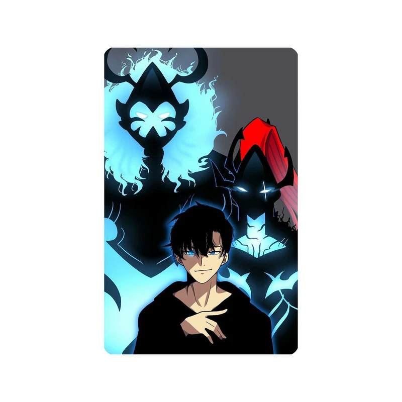 استیکر کارت مدل انیمه طرح سولو لولینگ سونگ جین وو solo leveling sung jin woo کد 5340