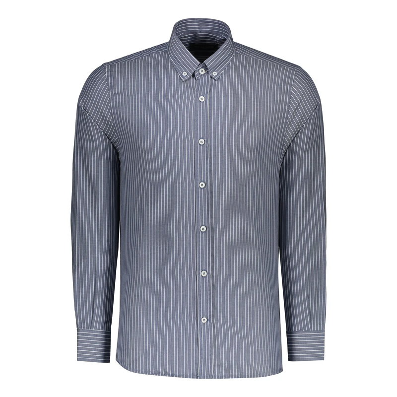 پیراهن آستین بلند یقه برگردان مردانه پاتن جامه مدل 04MR8691