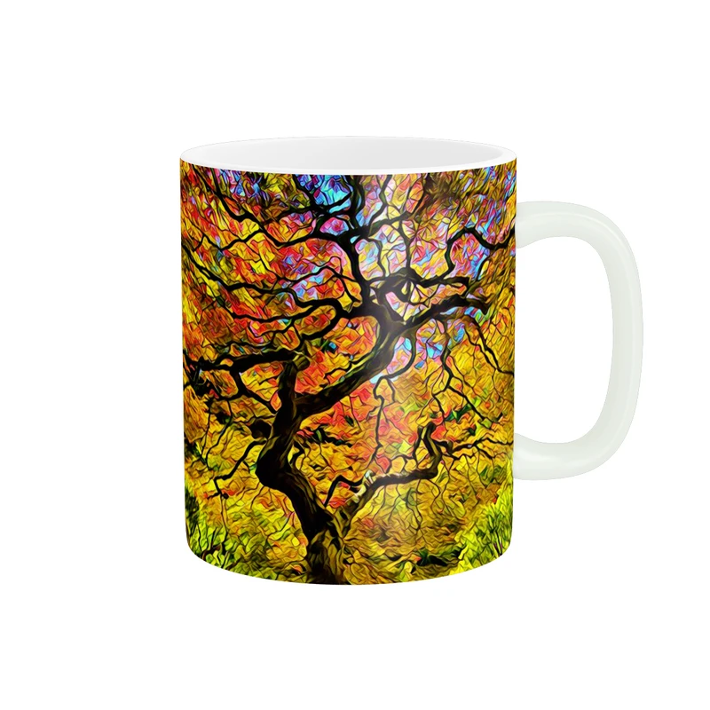 ماگ پاد آفرین طرح فانتزی شاخه درخت کد 1462