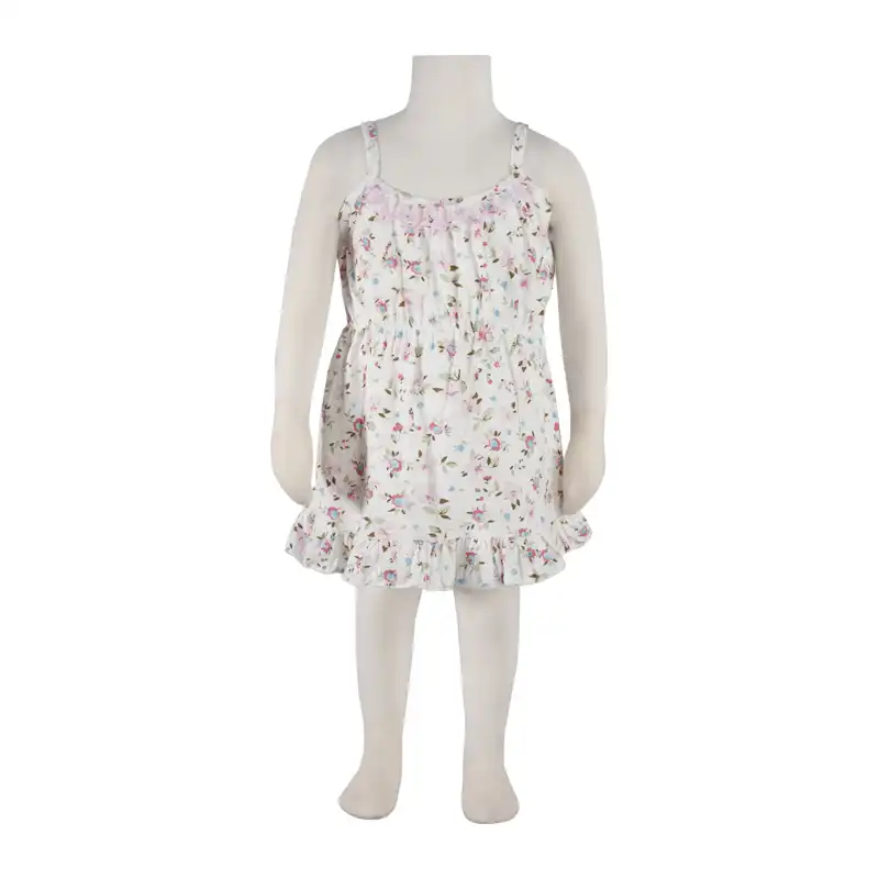 پیراهن نوزادی آدمک مدل گلها کد 120002