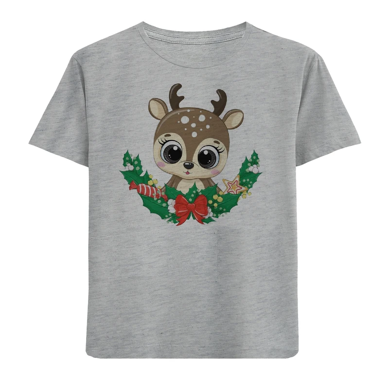 تی شرت آستین کوتاه پسرانه مدل گوزن W135