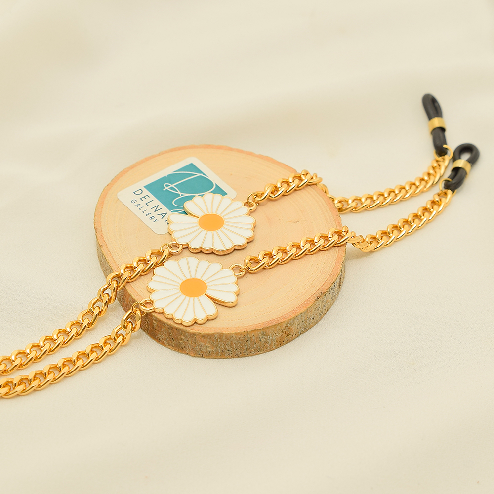 بند عینک زنانه دلنار گالری مدل بابونه فانتزی