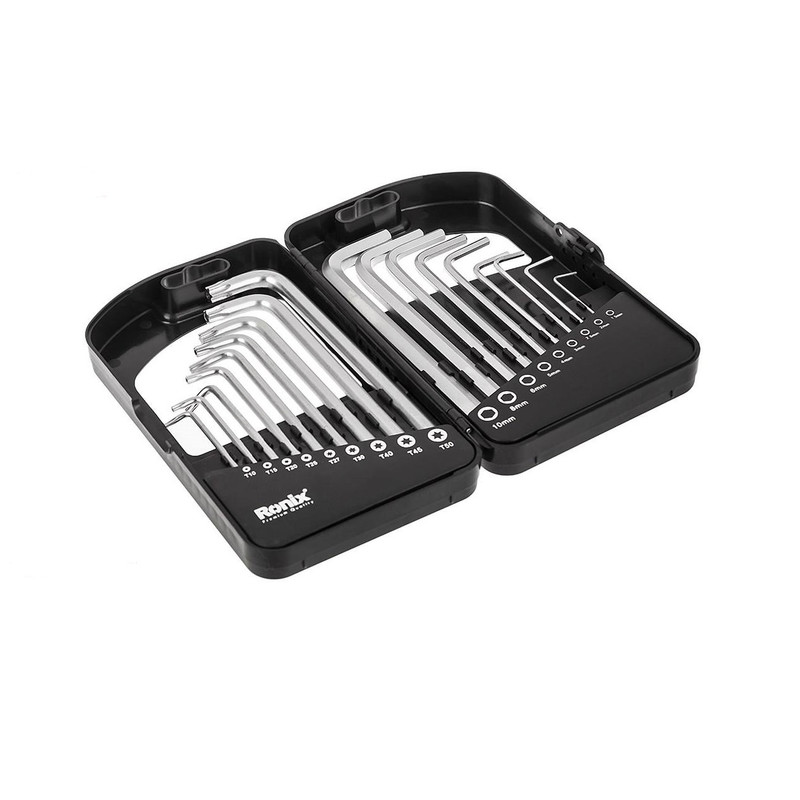 مجموعه 18 عددی آچار آلن و ستاره‌ای رونیکس مدل RON-2052