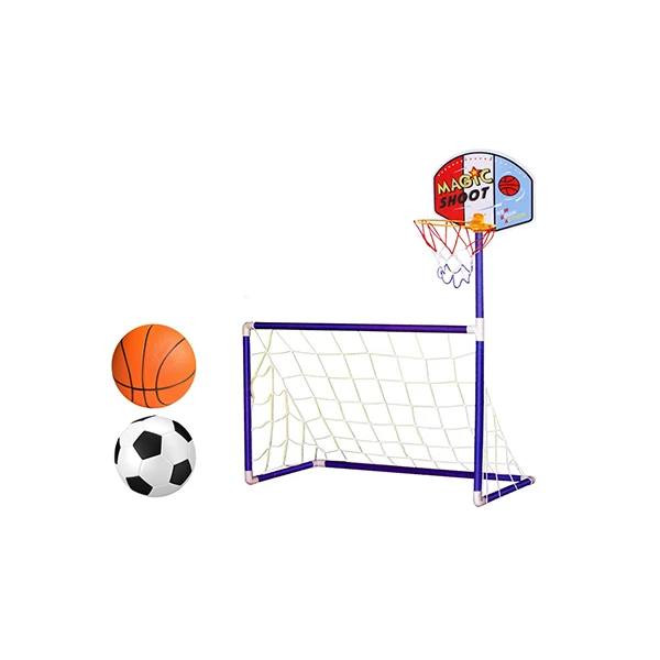 اسباب بازی مدل دروازه فوتبال و سبد بسکتبال بازیساز