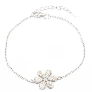 دستبند نقره بهارگالری مدل Margarita Flower کد 403009