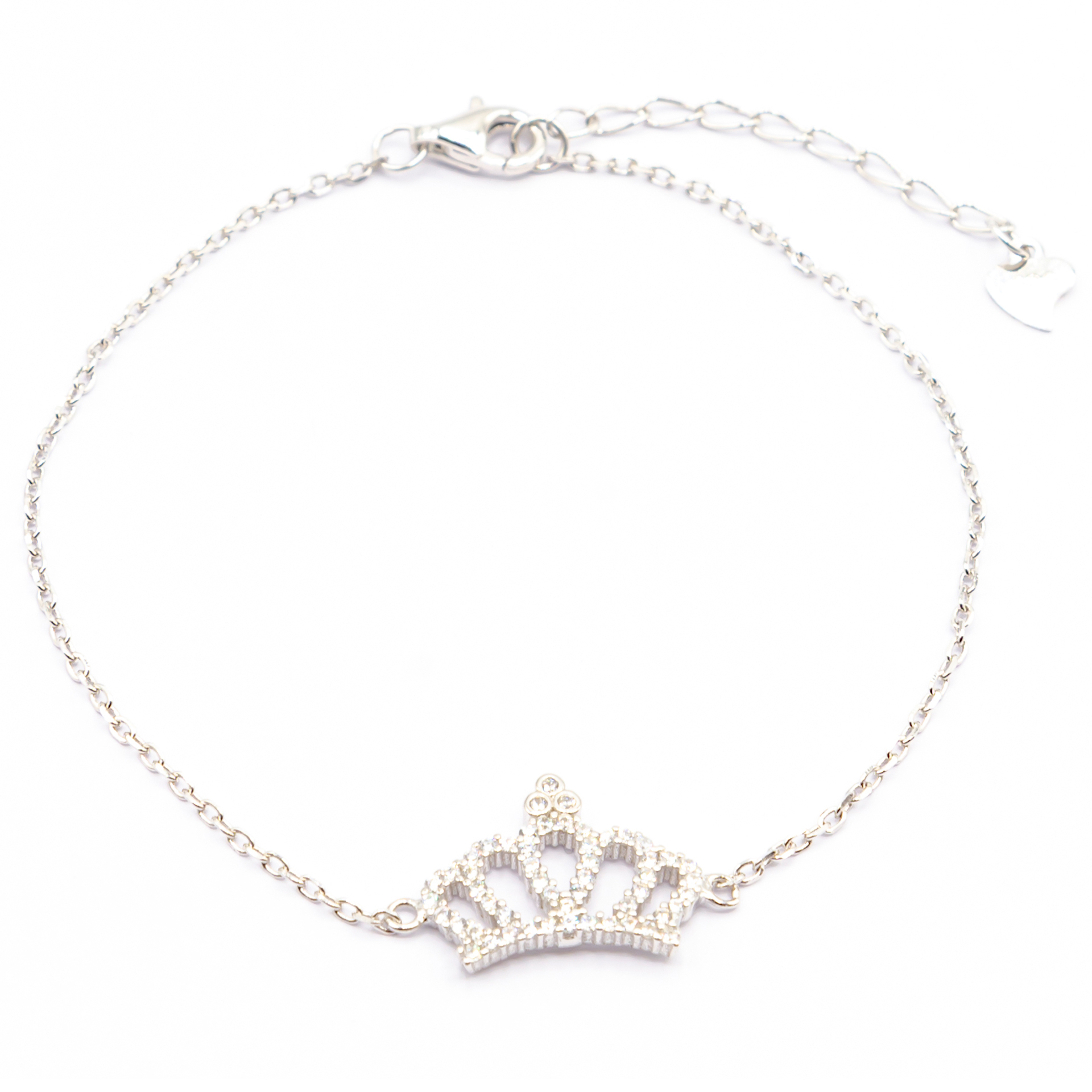 دستبند نقره بهارگالری مدل Queens Crown کد 403007