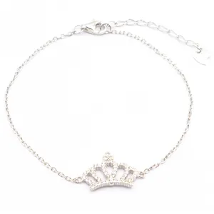 دستبند نقره بهارگالری مدل Queens Crown کد 403007