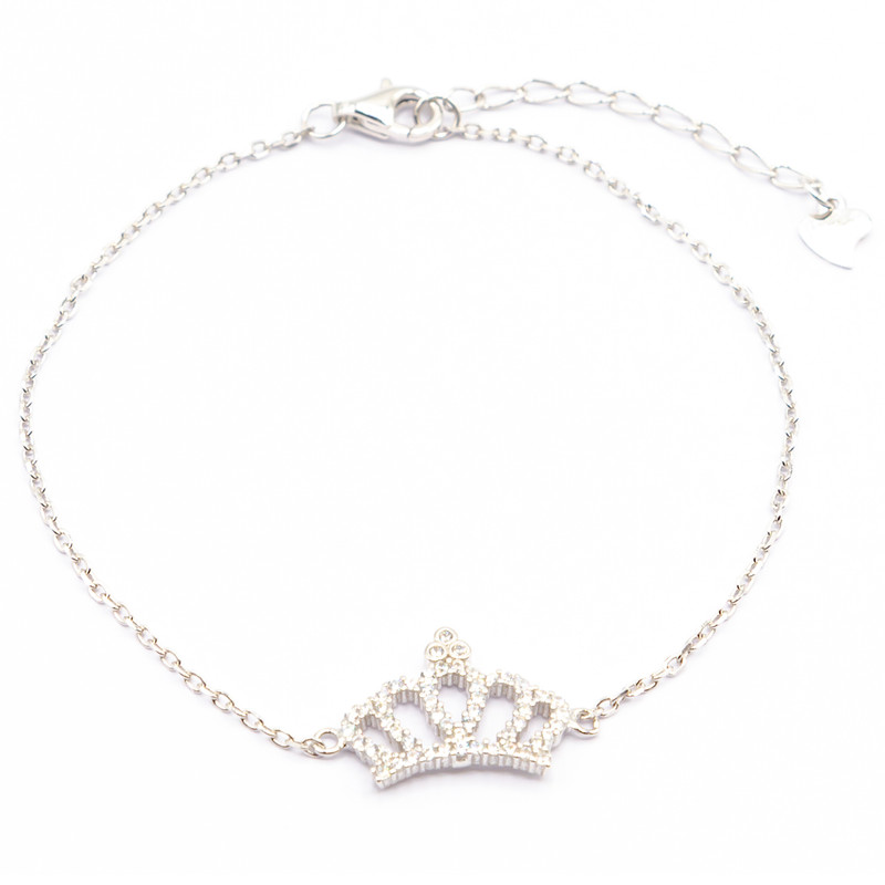 دستبند نقره بهارگالری مدل Queens Crown کد 403007