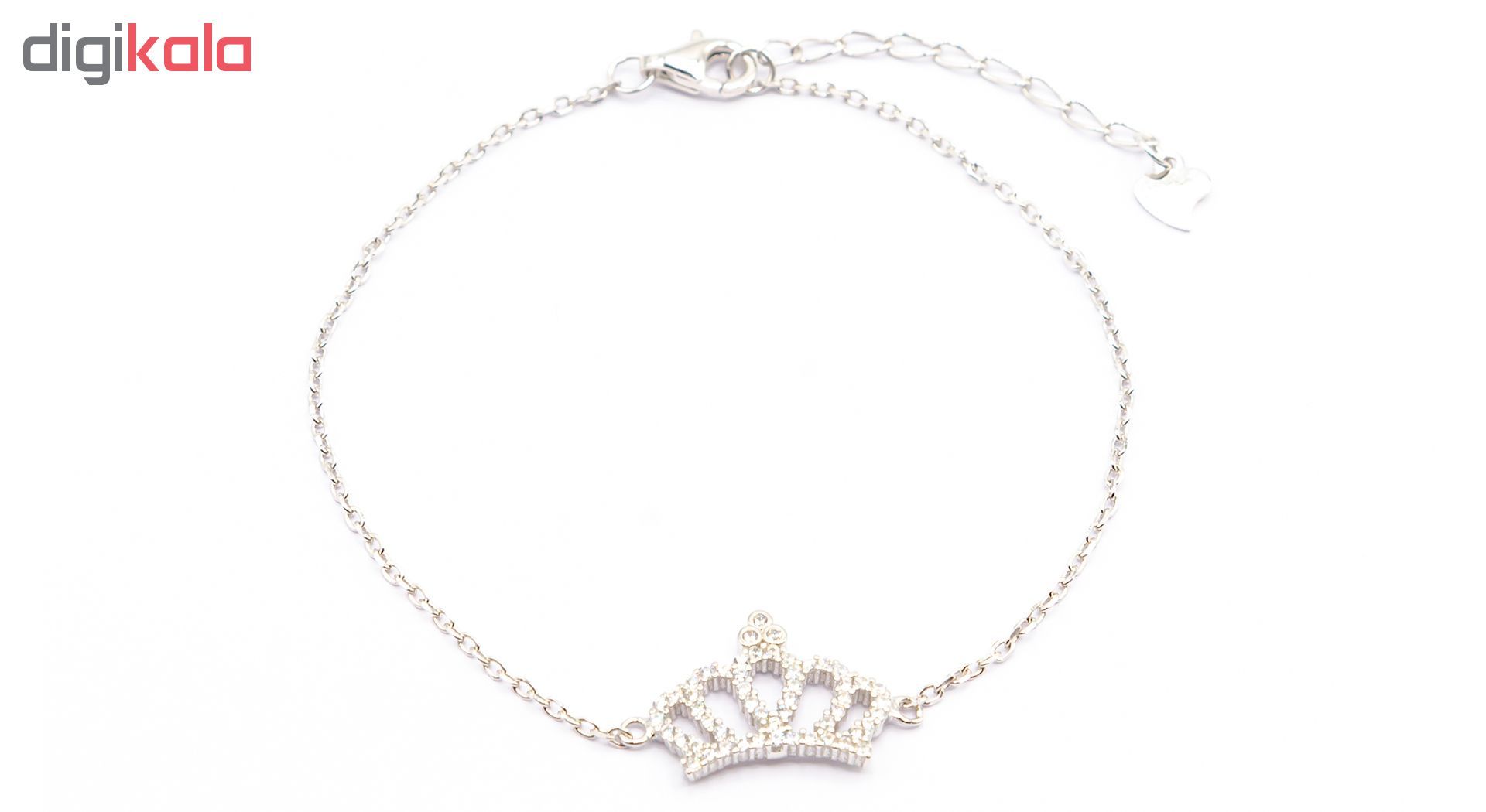 دستبند نقره بهارگالری مدل Queens Crown کد 403007