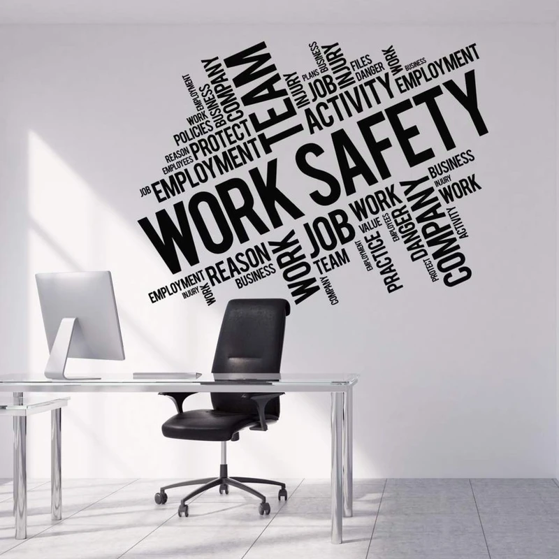 استیکر وی وین آرت طرح Work Safety کد S77