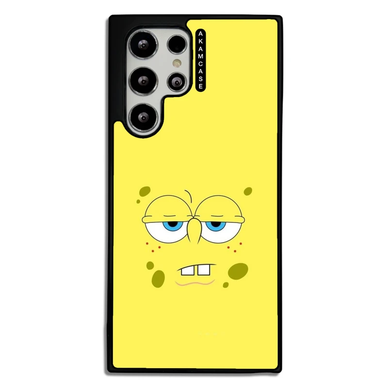 کاور آکام مدل AMC-WSGS22U-SPONGE BOB7 مناسب برای گوشی موبایل سامسونگ Galaxy S22 Ultra